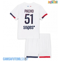 Camisa de time de futebol Paris Saint-Germain Willian Pacho #51 Replicas 2º Equipamento Infantil 2025-26 Manga Curta (+ Calças curtas)